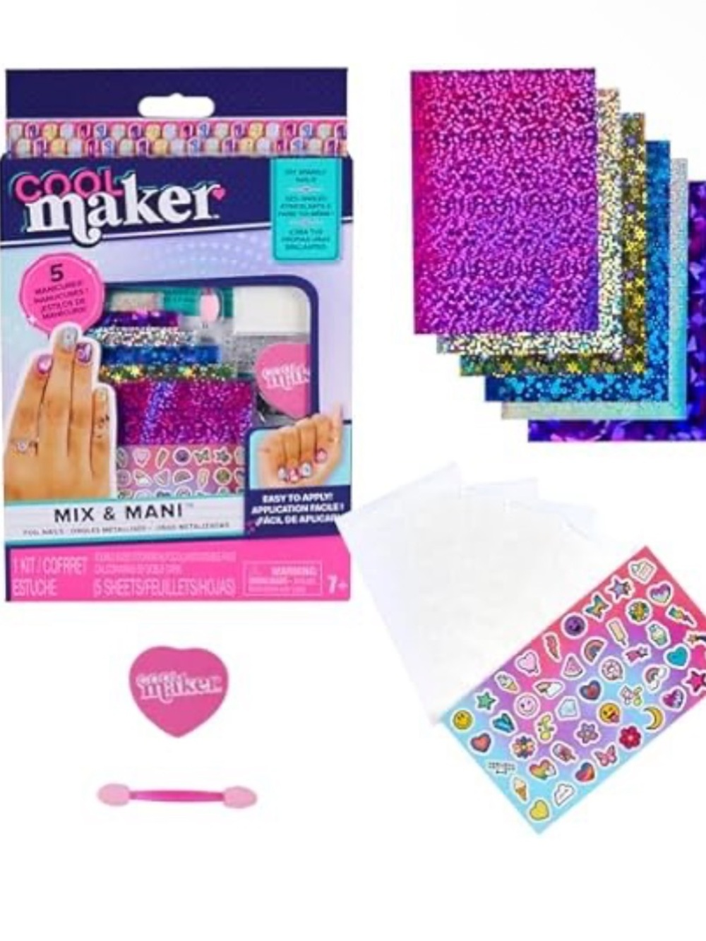 Cool Maker Kids Foil Nail Set - NEW